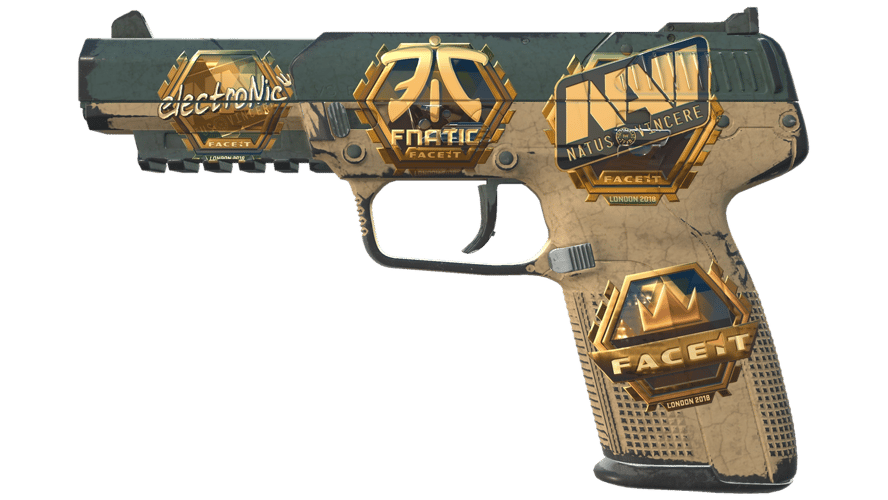 Souvenir Five-SeveN | Contractor (Well-Worn)