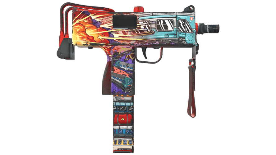 Souvenir MAC-10 | Derailment (Well-Worn)