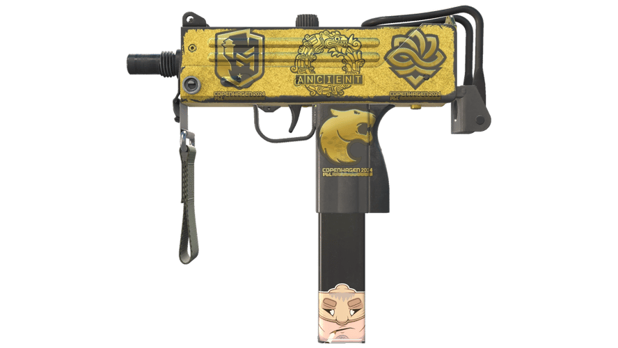 Souvenir MAC-10 | Gold Brick (Battle-Scarred)
