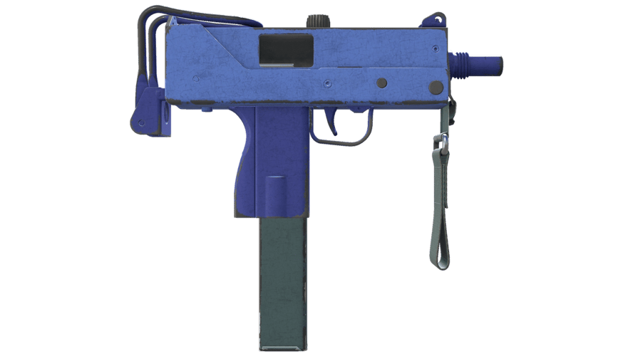 Souvenir MAC-10 | Indigo (Well-Worn)