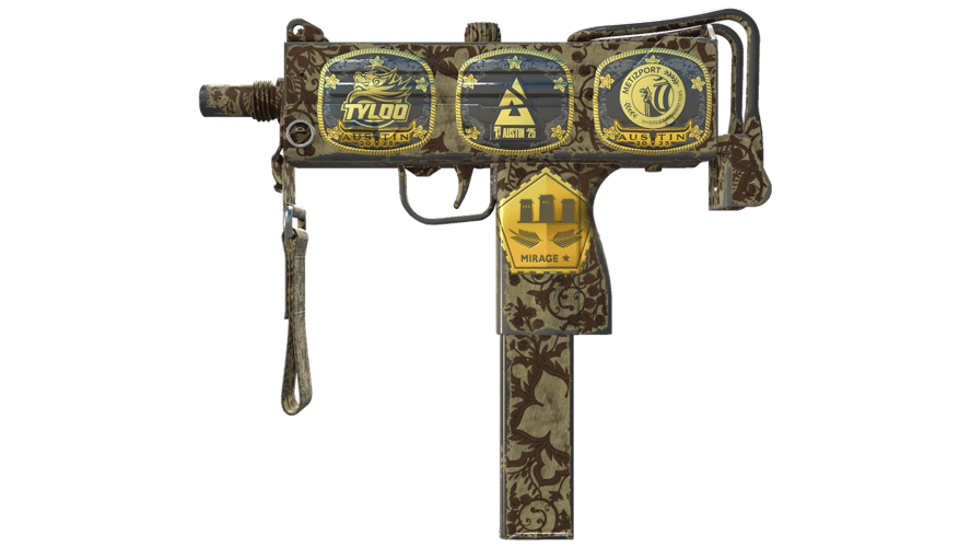 Souvenir MAC-10 | Sienna Damask (Field-Tested)