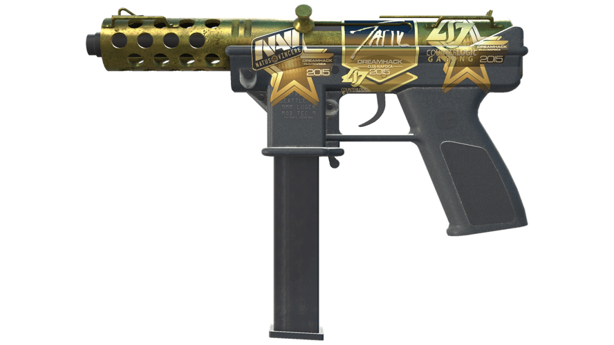 Souvenir Tec-9 | Brass (Well-Worn)