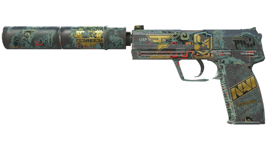 Souvenir USP-S | Ancient Visions (Well-Worn)