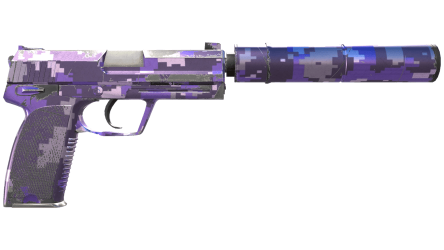 Сувенирный USP-S | Пиксельный камуфляж «Фиолетовый» (После полевых испы