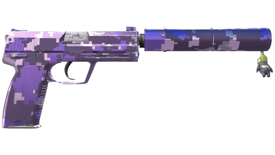 Сувенирный USP-S | Пиксельный камуфляж «Фиолетовый» (Немного поношенно?