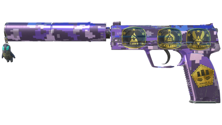 Сувенирный USP-S | Пиксельный камуфляж «Фиолетовый» (Немного поношенно?
