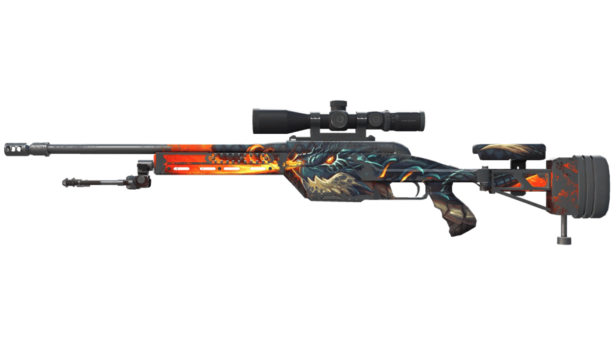 SSG 08 | Dragonfire (Well-Worn)