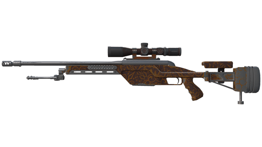 SSG 08 | Orange Filigree (Battle-Scarred)