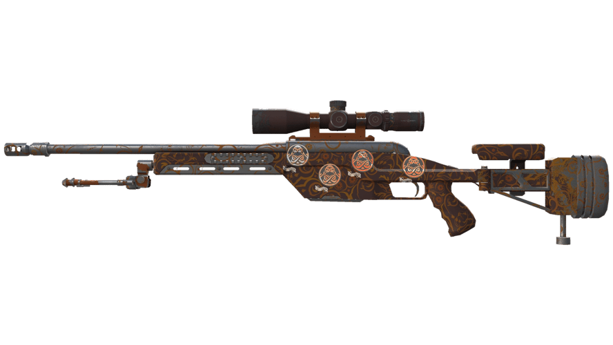 SSG 08 | Orange Filigree (Minimal Wear)