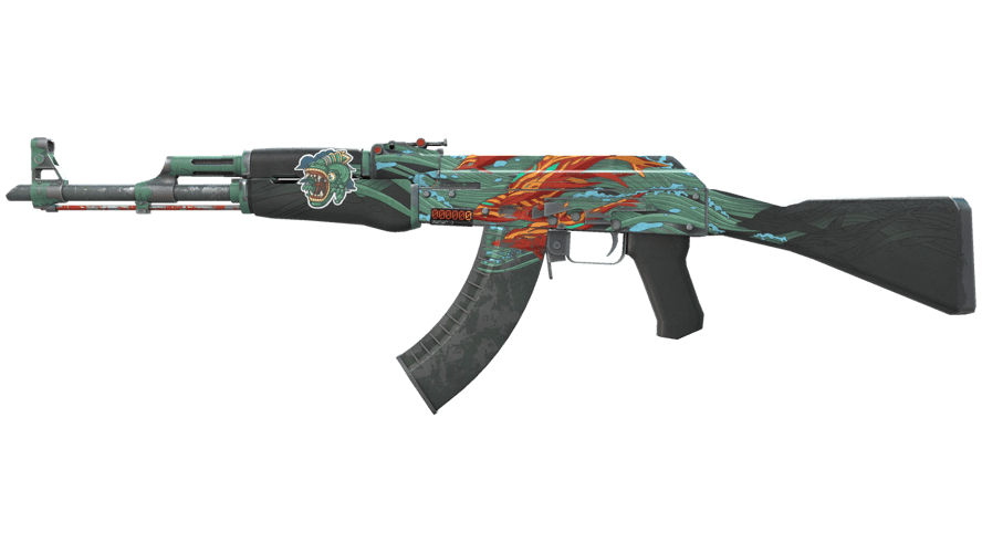 StatTrak™ AK-47 | Aquamarine Revenge (Battle-Scarred)