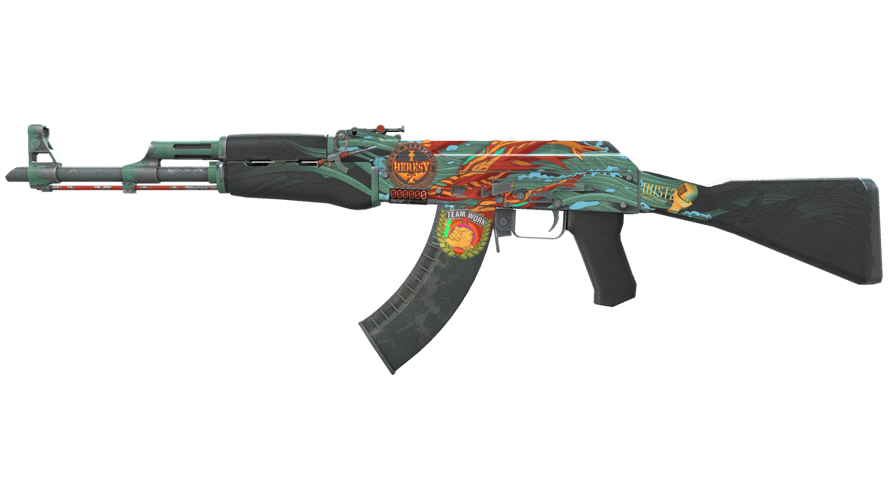 StatTrak™ AK-47 | Aquamarine Revenge (Well-Worn)