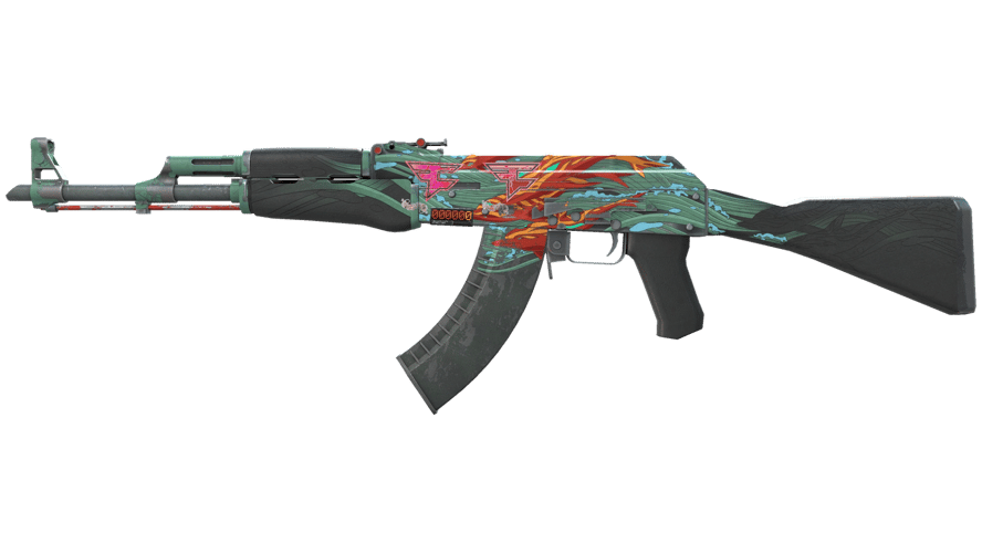 StatTrak™ AK-47 | Aquamarine Revenge (Well-Worn)