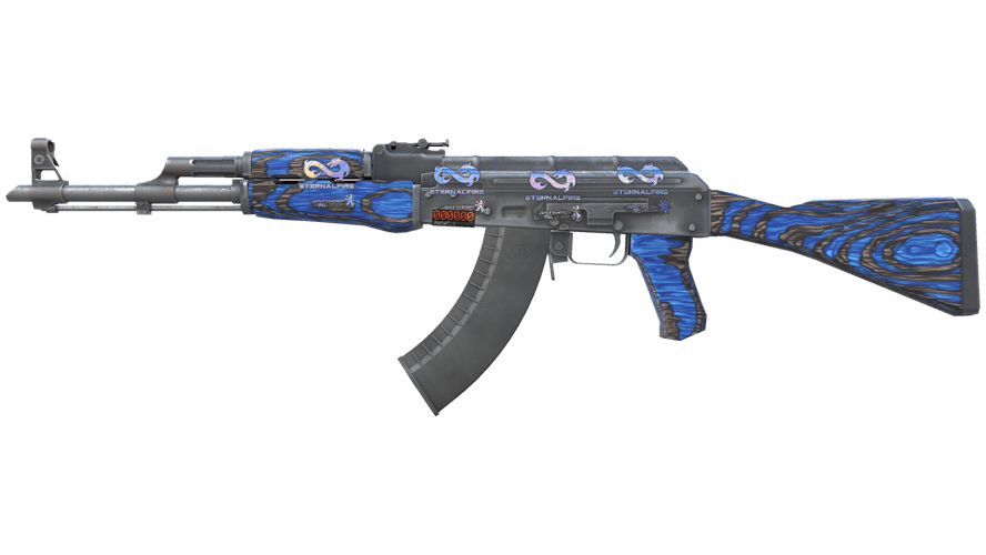 StatTrak™ AK-47 | Синий глянец (Прямо с завода)