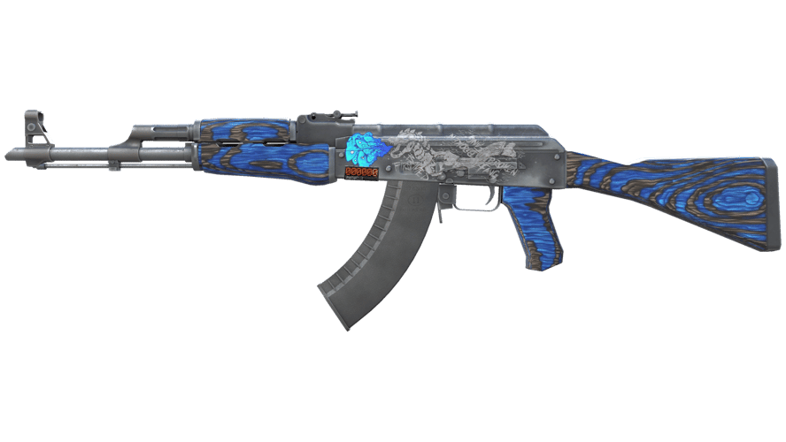 StatTrak™ AK-47 | Blue Laminate (Well-Worn)