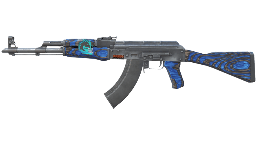 StatTrak™ AK-47 | Blue Laminate (Well-Worn)