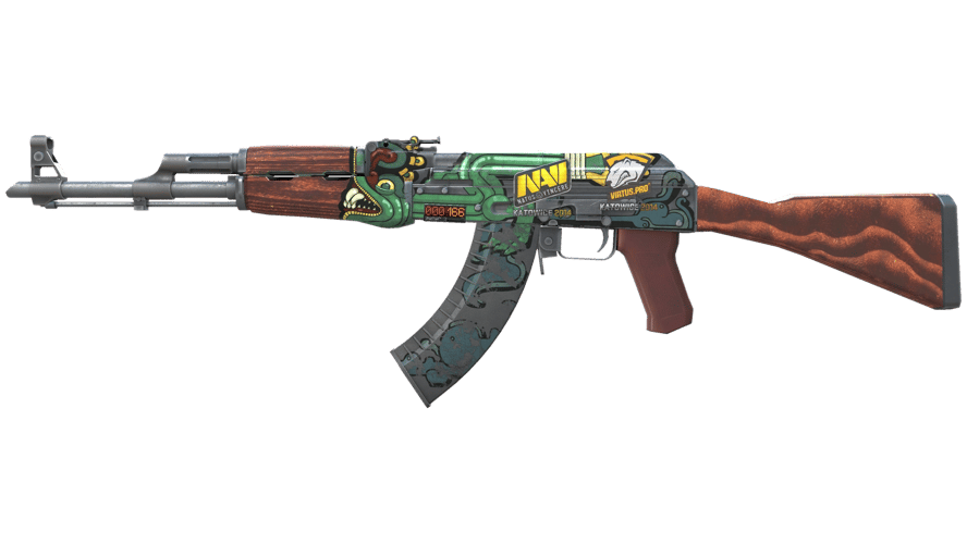 StatTrak™ AK-47 | Fire Serpent (Well-Worn)