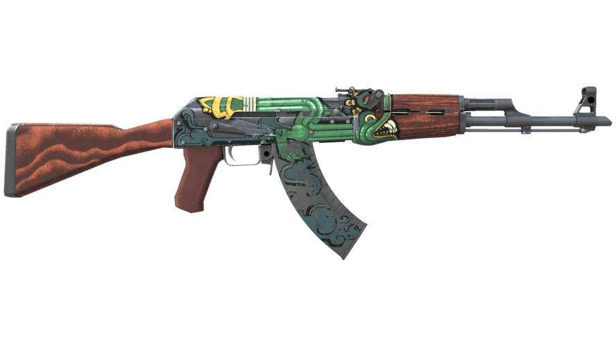 StatTrak™ AK-47 | Fire Serpent (Well-Worn)