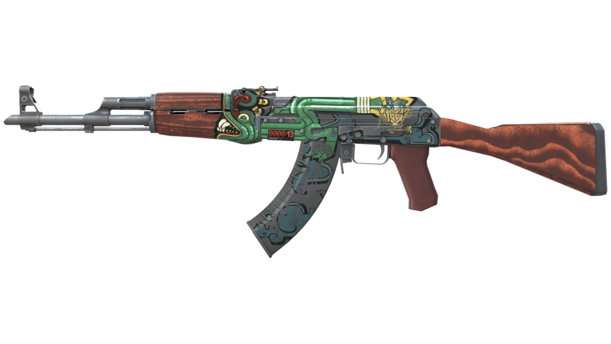 StatTrak™ AK-47 | Fire Serpent (Well-Worn)