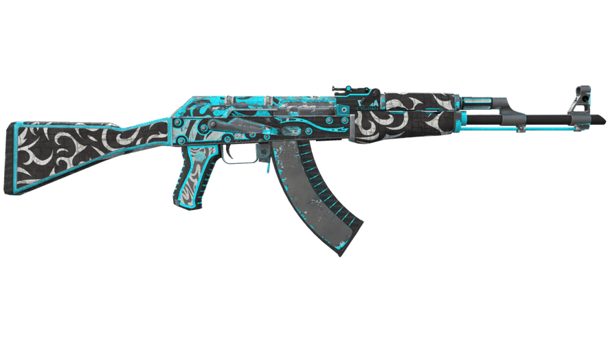 StatTrak™ AK-47 | Frontside Misty (Battle-Scarred)