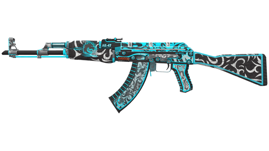 StatTrak™ AK-47 | Frontside Misty (Well-Worn)