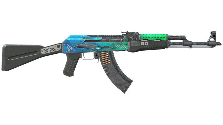 StatTrak™ AK-47 | Ice Coaled (Battle-Scarred)