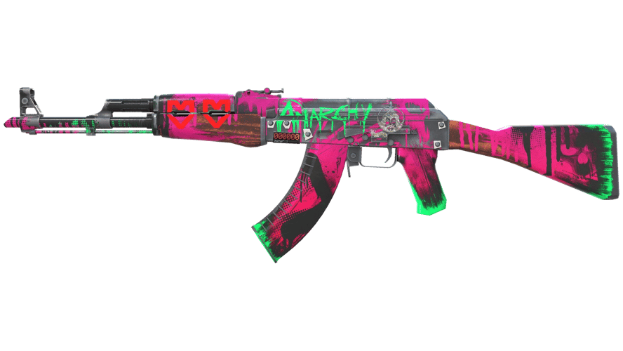 StatTrak™ AK-47 | Neon Revolution (Well-Worn)