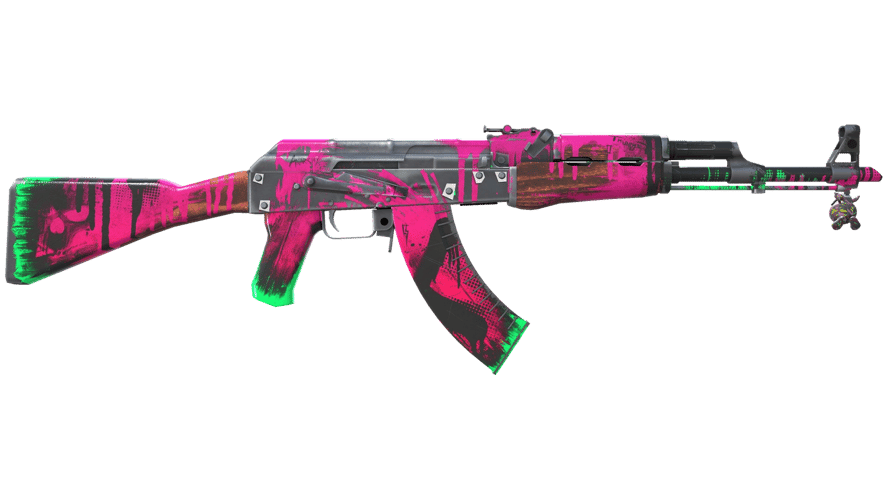 StatTrak™ AK-47 | Neon Revolution (Well-Worn)