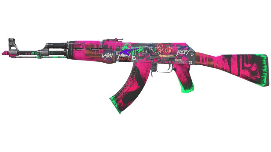 StatTrak™ AK-47 | Неоновая революция (Поношенное)