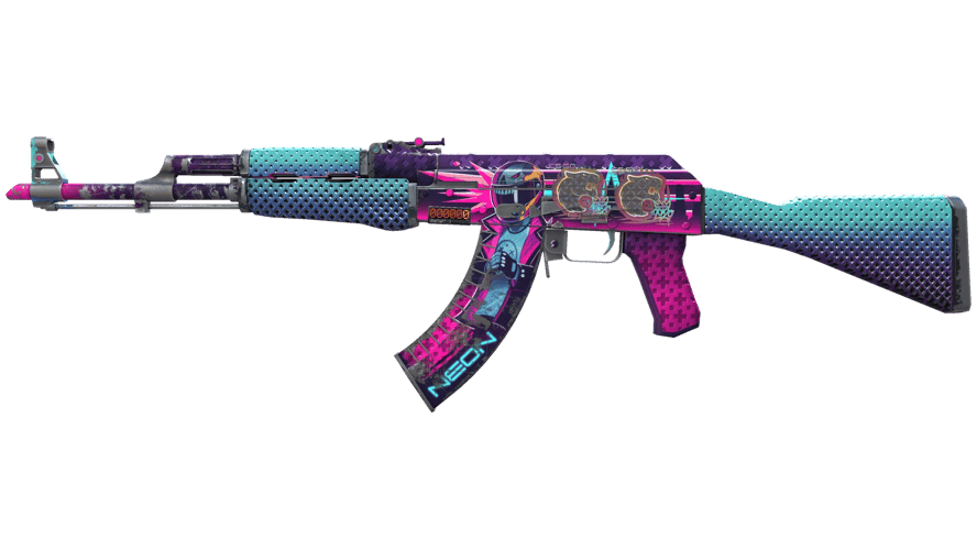 StatTrak™ AK-47 | Neon Rider (Battle-Scarred)