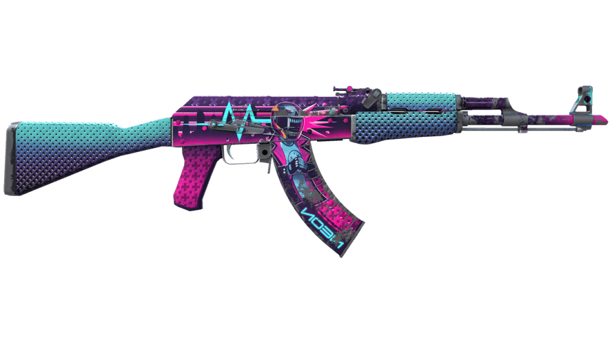 StatTrak™ AK-47 | Neon Rider (Battle-Scarred)