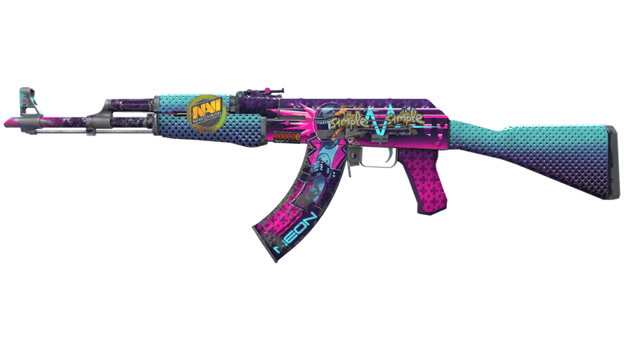 StatTrak™ AK-47 | Neon Rider (Battle-Scarred)