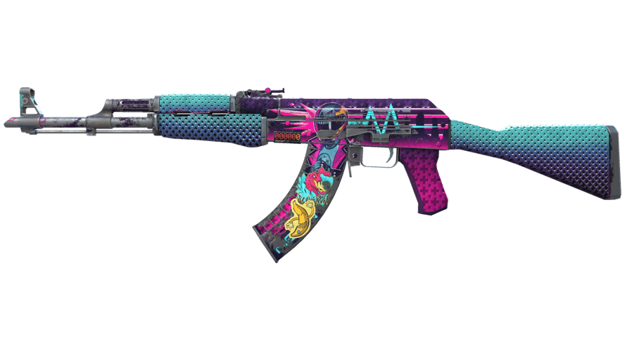StatTrak™ AK-47 | Neon Rider (Battle-Scarred)