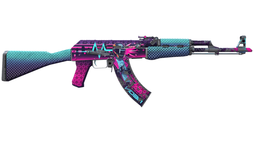 StatTrak™ AK-47 | Neon Rider (Battle-Scarred)