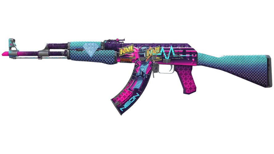 StatTrak™ AK-47 | Неоновый гонщик (Поношенное)