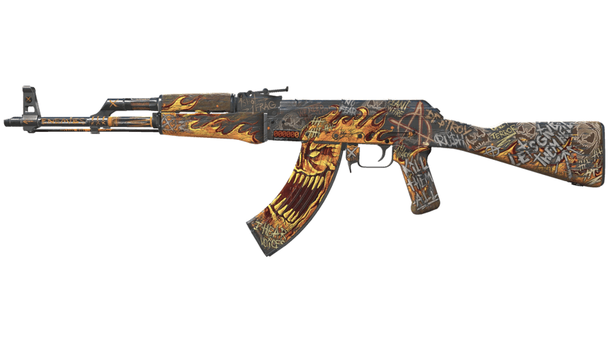 StatTrak™ AK-47 | Searing Rage (Well-Worn)