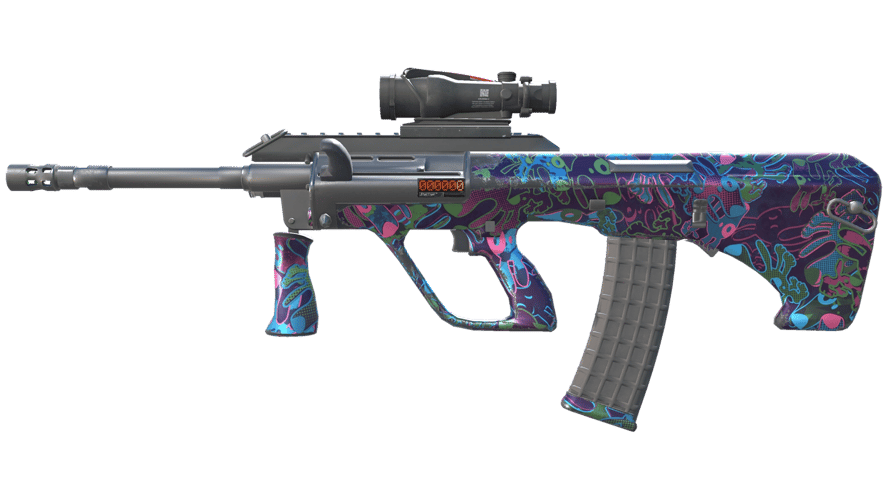 StatTrak™ AUG | Смертоносные пёсики (Немного поношенное)