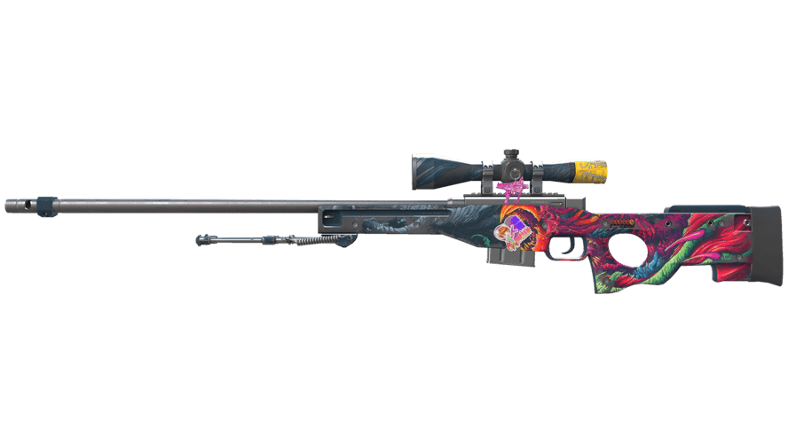 StatTrak™ AWP | Hyper Beast (Well-Worn)