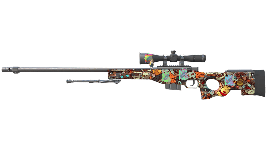 StatTrak™ AWP | ЛАПКИ (Немного поношенное)