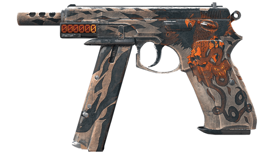 StatTrak™ CZ75-Auto | Настоящий змееяд (После полевых испытаний)