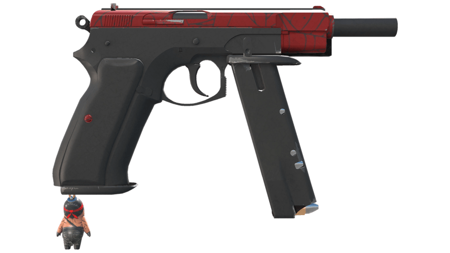StatTrak™ CZ75-Auto | Crimson Web (Minimal Wear)