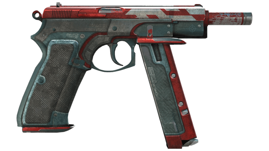 StatTrak™ CZ75-Auto | Red Astor (Battle-Scarred)