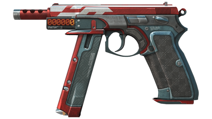StatTrak™ CZ75-Auto | Red Astor (Field-Tested)