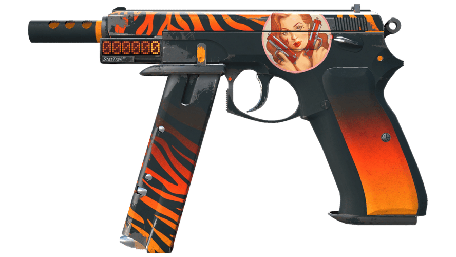 StatTrak™ CZ75-Auto | Tigris (Well-Worn)