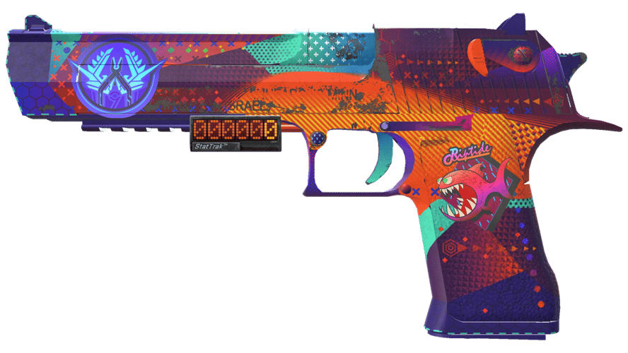 StatTrak™ Desert Eagle | Ocean Drive (Well-Worn)
