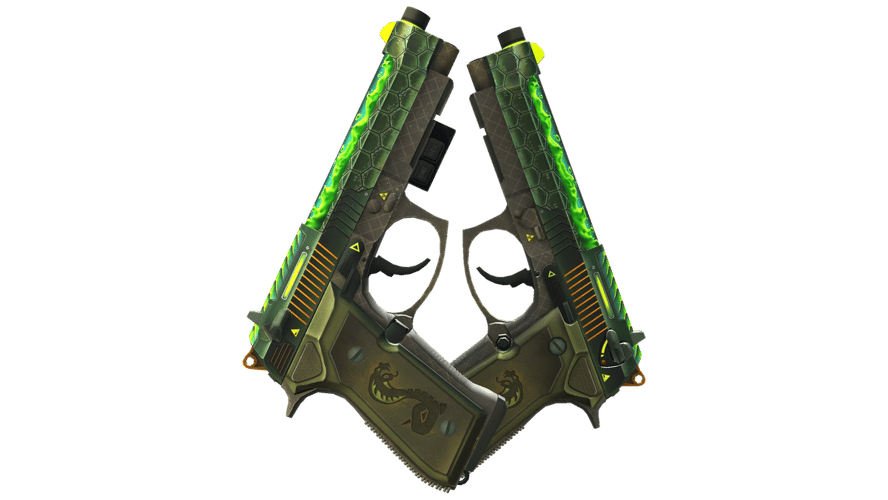 StatTrak™ Dual Berettas | Cobra Strike (Factory New)