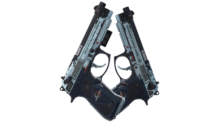 StatTrak™ Dual Berettas | Dezastre (Battle-Scarred)