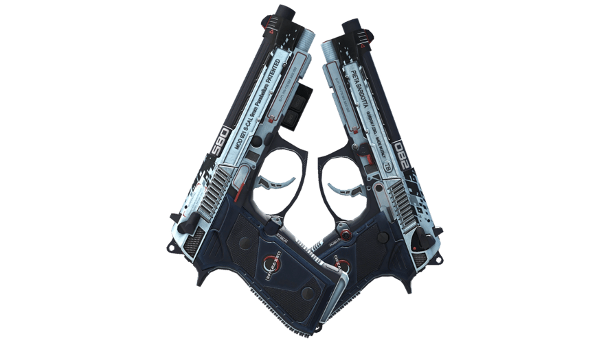 StatTrak™ Dual Berettas | Dezastre (Field-Tested)
