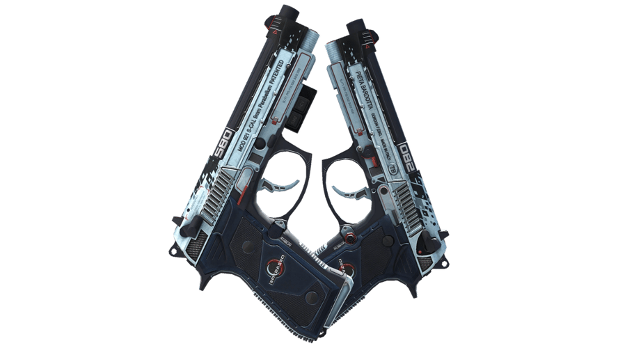 StatTrak™ Dual Berettas | Dezastre (Field-Tested)