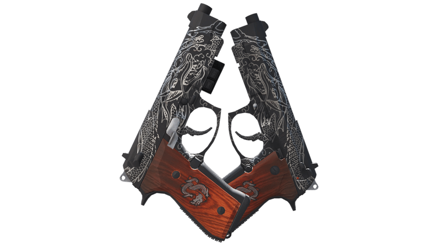 StatTrak™ Dual Berettas | Dualing Dragons (Factory New)