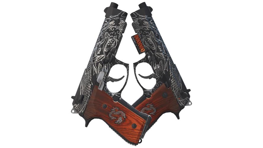 StatTrak™ Dual Berettas | Dualing Dragons (Field-Tested)